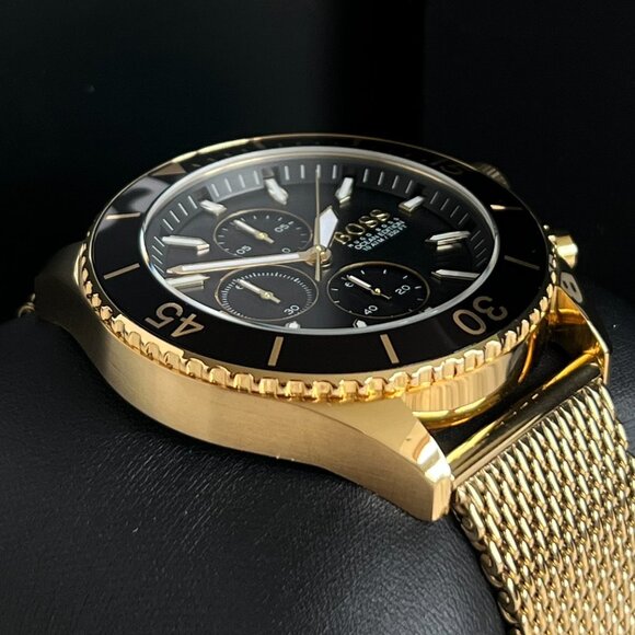 Hugo Boss Men’s Ocean Gold Steel Watch - Picture 10 of 12